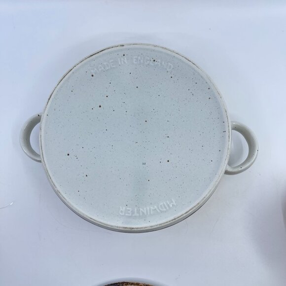 vintage stonehenge midwinter sun covered casserole with handles 1970's - Picture 5 of 5